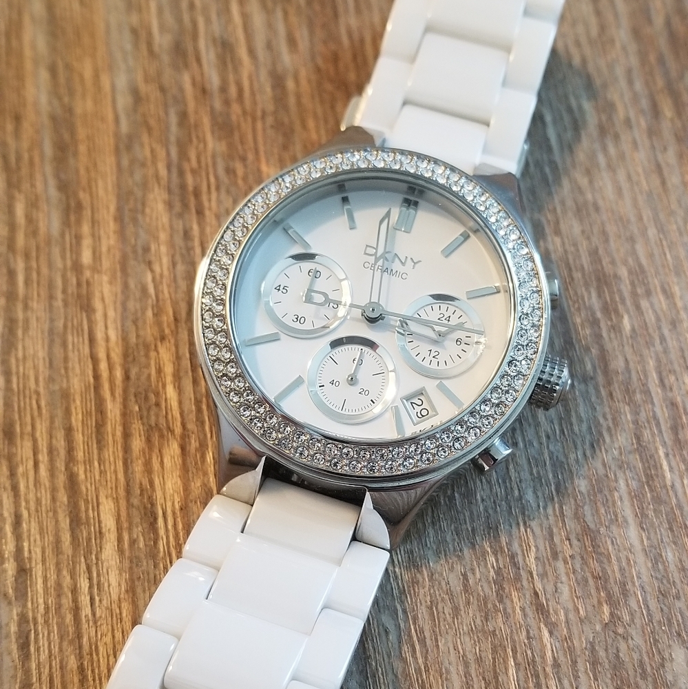 DKNY White Ceramic Watch